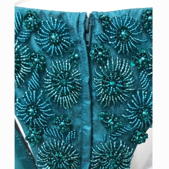Sherri Hill Size 4 green handbead dress for any occasion. - Picture 5 of 9